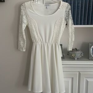 Off-White Semi-Formal Dress